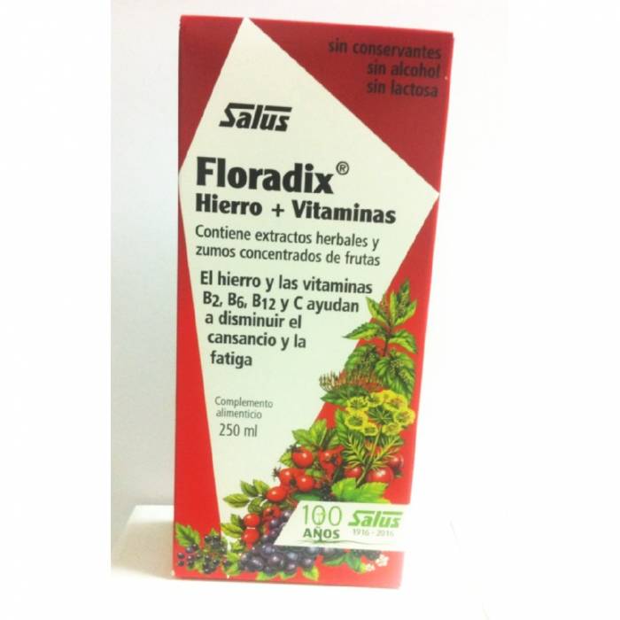 Salus Floradix Hierro + Vitaminas 250 ml