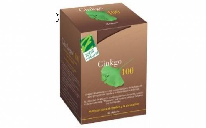 100%Natural Ginkgo 100 60cap.
